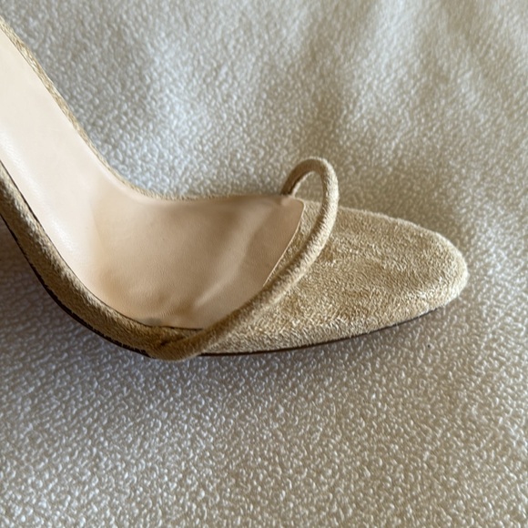 Femme LA barely there lace up heels tan size 9 - Picture 5 of 5